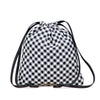 Miu Miu Nylon Gingham Drawstring Pouch Secondhand
