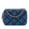 Chanel CC Printed Denim Camera Case Secondhand