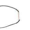 Gucci Leather and Sterling Silver Venus Symbol Pendant Necklace Secondhand