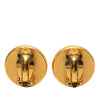 Chanel Gold Plated Faux Pearl Round Clip On Earrings Secondhand
