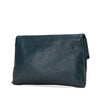 Balenciaga Chevre Motocross Metallic Edge Envelope Clutch Secondhand