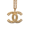 Chanel CC Gold Plated Star Cutout Pendant Necklace Secondhand