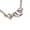 Chanel CC Silver Plated Rhinestone Pendant Necklace Secondhand
