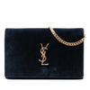 Saint Laurent Suede Monogram Kate Chain Wallet Secondhand