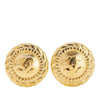 Chanel Gold Plated CC Logo Clip on Earrings Secondhand