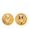 Chanel Gold Plated CC Logo Clip on Earrings Secondhand