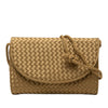 Bottega Veneta Satin Intrecciato Flap Shoulder Bag Secondhand