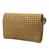 Bottega Veneta Satin Intrecciato Flap Shoulder Bag Secondhand