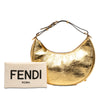 Fendi Small Metallic Leather Fendigraphy Hobo Secondhand