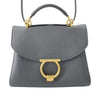 Ferragamo Calfskin Gancini Margot Top Handle Bag Secondhand