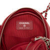 Secondhand Chanel Quilted Caviar Round Clutch With Chain