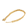 Chanel Wide Gold Plated Square Hammered Chain Belt Secondhand