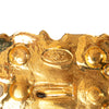 Chanel Wide Gold Plated Square Hammered Chain Belt Secondhand
