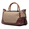 Gucci Medium GG Canvas New Bamboo Tassel Tote Secondhand