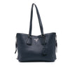 Prada Vitello Phenix Side Zip Shopper Tote Secondhand