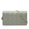 Dior Patent Cannage Lady Dior Wallet On Chain Secondhand