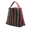 Fendi Large Pequin Canvas Hobo Secondhand