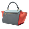Celine Small Tricolor Leather Trapeze Satchel Secondhand
