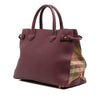Burberry Medium Leather and House Check Banner Satchel Secondhand