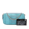 Chanel Raffia Deauville Double Zip Clutch with Chain Secondhand