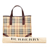 Burberry Haymarket Check Coated Canvas Tote Secondhand