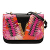 Secondhand Versace Calfskin Jungle Weave Virtus Satchel