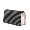Chanel CC Bicolor Woven Lambskin Crystal Pearl Flap Secondhand