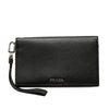 Prada Saffiano Wristlet Long Wallet Secondhand