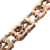 Antique Victorian Emerald & Rose-Cut Diamond Floral Link Bracelet