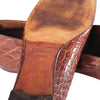 Secondhand Prada Vintage Brown Exotic Leather Loafers - '90s
