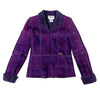 Chanel Jacket Made 
In Violet Suede And 
Wool Secondhand