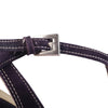 Second Hand Prada Purple Suede T-Strap Pumps
