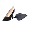 second hand Chanel Black Suede Leather and Patent Leather Pumps