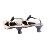 second hand Prada Fall/Winter 2000 Ivory Leather Pointed-Toe Slingback Pumps