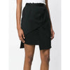 Versace Black Asymmetrical Wool Skirt - '90s Second hand