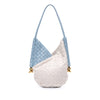 Bottega Veneta Small Nappa and Canvas Intrecciato Solstice Shoulder Bag Secondhand