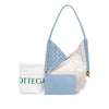 Secondhand Bottega Veneta Small Nappa and Canvas Intrecciato Solstice Shoulder Bag