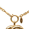 Chanel CC Gold Plated Quilted Pendant Necklace Secondhand