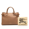 Burberry Medium Leather and House Check Banner Satchel Secondhand