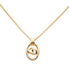 Dior Gold Plated CD Logo Pendant Necklace Secondhand