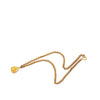 Chanel CC Gold Plated Resin Teardrop Pendant Necklace Secondhand