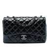 Chanel Jumbo Classic Crinkled Patent Single Flap Secondhand