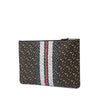 Burberry TB Monogram E Canvas Stripe Clutch Secondhand