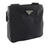 Prada Saffiano Trimmed Tessuto Zip Top Crossbody Secondhand