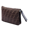 Fendi Zucca Canvas Flap Wristlet Clutch Secondhand