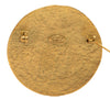 Chanel CC Gold Plated Round Pin Brooch Secondhand