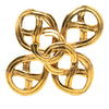 Chanel CC Gold Plated Infinity Brooch Secondhand