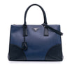 Prada Medium Bicolor Saffiano Lux Galleria Double Zip Satchel Secondhand