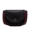 Secondhand Chanel Bicolor Quilted Lambskin Twist Crescent Flap
