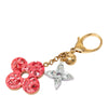 Louis Vuitton Gold Plated and Resin Glam Flower Bag Charm and Key Holder Secondhand